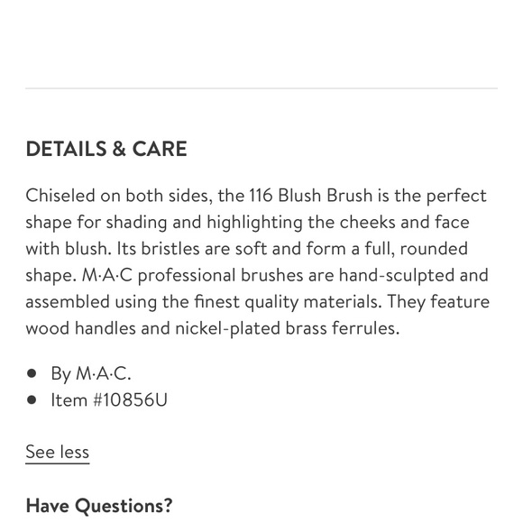 MAC 116 Blush Brush Original - Natural Bristles